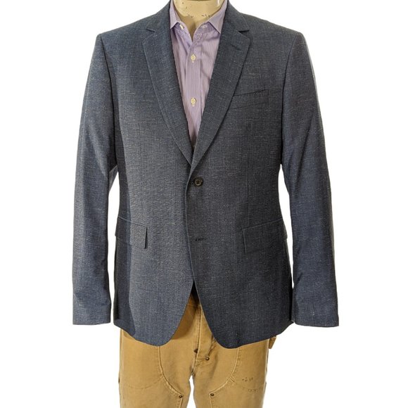 John Varvatos Wool Silk Sport Coat Blazer Italy Sz 52R NWT $1498